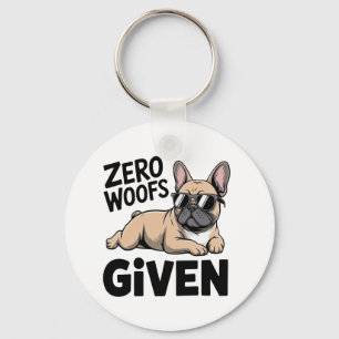 Grappige Franse Bulldog cadeau sarcastische antiso Sleutelhanger