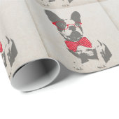  Grappige Franse Bulldog Cadeaupapier (Rol Hoek)