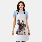 Grappige Franse Bulldog! Essential T-shirt Schort (Gedragen)