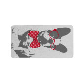  Grappige Franse Bulldog Etiket (Voorkant)