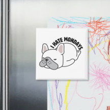 Grappige Franse Bulldog Ik Haat Maandagen
