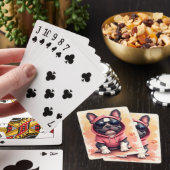 Grappige Franse Bulldog Kawaii Hond Pokerkaarten (Insitu)