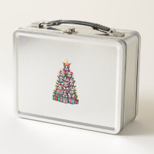 Grappige Franse Bulldog Kerstboom Santa Hat Sneeuw