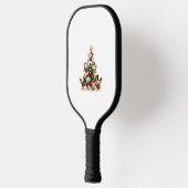 Grappige Franse Bulldog Kerstboom Sneeuwvlokken Sa Pickleball Paddle (Links)