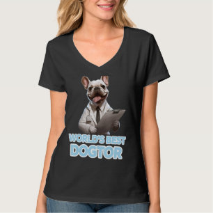 Grappige Franse Bulldog Love Dog Mom Worlds Beste T-shirt