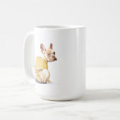 Grappige Franse Bulldog Mok – Frenchie Koffiemok (Voorkant links)
