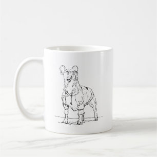 Grappige Franse Bulldog Mok – Ink Dog Koffiemok