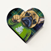 Grappige Franse Bulldog niet vandaag gespeeld Notitieboek (Achterkant)