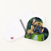 Grappige Franse Bulldog niet vandaag gespeeld Notitieboek (Binnen)