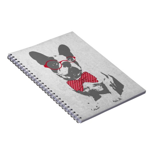 Grappige Franse Bulldog Notitieboek (Rechterzijde)