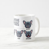 Grappige Franse Bulldog-ontwerpen Koffiemok (Voorkant rechts)