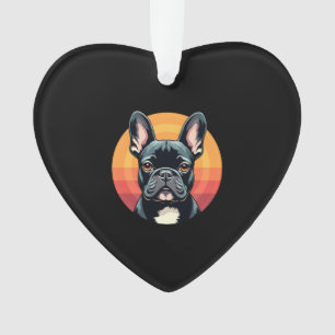 Grappige Franse Bulldog Retro Outfits Kleren Cute Ornament