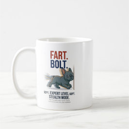 Grappige Franse Bulldog Scheet Bolt Hond Humor Cad Koffiemok