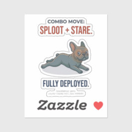 Grappige Franse Bulldog Scheet Flits Hond Humor Ca Sticker