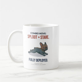 Grappige Franse Bulldog Sploot En Starende Combo H Koffiemok