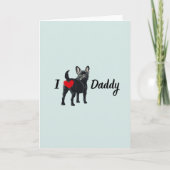 Grappige Franse Bulldog van Pet Dog Butt Fathers D Bedankkaart (Voorkant)
