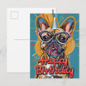Grappige Franse Bulldog Verjaardag Briefkaart (Voorkant / Achterkant)