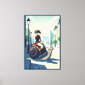Grappige Franse Canvas Afdruk (Voorkant)
