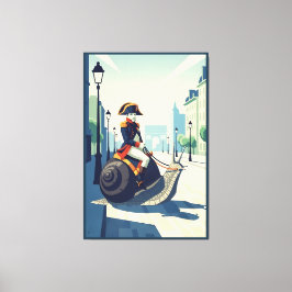 Grappige Franse Canvas Afdruk