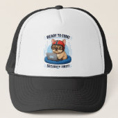 Grappige Franse Coder Cybersecurity Hond Sticker Trucker Pet (Voorkant)