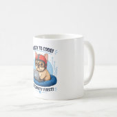 Grappige Franse Codeur Cybersecurity Hond Sticker Koffiemok (Voorkant rechts)