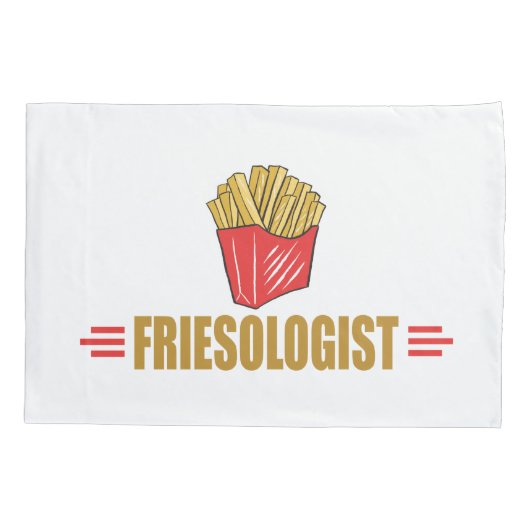 Grappige Franse Frieten Kussensloop (Achterkant)