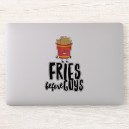 Grappige Franse Frietjes Citeerbare Vinyl Sticker