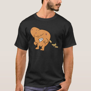 grappige Franse groeven en aardappeleters voor man T-shirt
