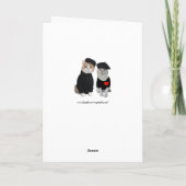 Grappige Franse kat / Kat Valentijn voor man Feestdagen Kaart (Achterkant)