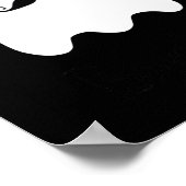Grappige Franse leraar Halloween Bonjour Ghost Poster (Hoek)