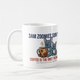 Grappige Franse Moeder 3AM Zoomies Overlever Koffi Koffiemok