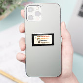 Grappige Franse Moeder Boodschappenlijst Franse Bu Sticker (Telefoon)
