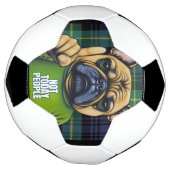 Grappige Franse stier hond niet vandaag Voetbal (Gedraaid)