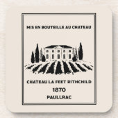 Grappige Franse verjaardag Bier Onderzetter (Voorkant)