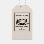 Grappige Franse verjaardag Cadeaulabel (Achterkant)