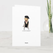 Grappige Franse Verjaardag met Lab Kaart (Achterkant)