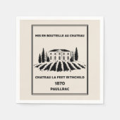 Grappige Franse verjaardag Servet (Voorkant)