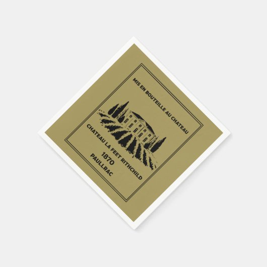 Grappige Franse verjaardag Servet (Hoek)