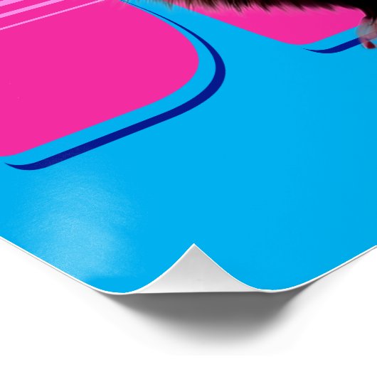 Grappige fret in een Tutu Dancing Perfect Poster (Hoek)