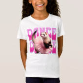 Grappige fret in een Tutu Dancing T-shirt (Voorkant)