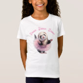 Grappige fret in een Tutu Doing Ballet T-shirt (Voorkant)