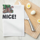 Grappige Fret Kerstmis Blijf Krols En Leuk Theedoek (Quarter Fold)