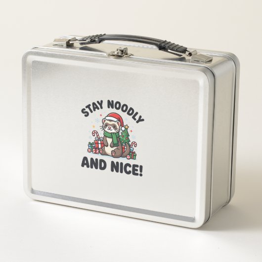 Grappige Fret Kerstmis Blijf Noodly En Leuk (Voorkant)