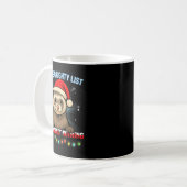 Grappige Fret Kerstmis Kerstman Hoed Kerstmannen V Koffiemok (Voorkant links)