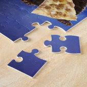 Grappige fret pizza in de ruimte nevel Galaxy Legpuzzel (Zijkant)