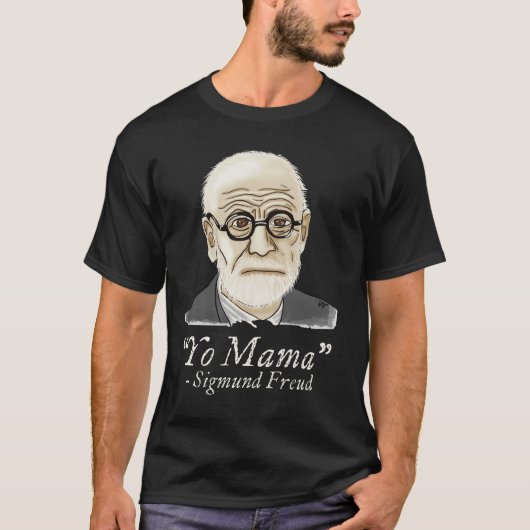 Grappige Freud psychologie T-shirt (Voorkant)