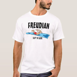 Grappige Freudiaanse Slip 'N Slide T-shirt