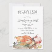 Grappige Friendsgiving-feestuitnodiging Kaart (Voorkant)