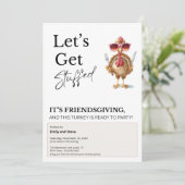 Grappige Friendsgiving Kaart (Staand voorkant)