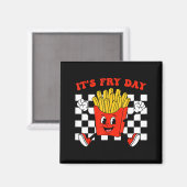 Grappige Frietdag Vrijdag Franse Friet Snack Fast Magneet (Voorkant / Achterkant)